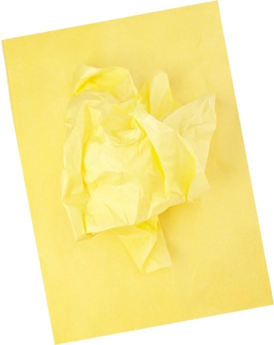 Zijdepapier Geel 210 300mm Vloeipapier tissue vloei papier knutselen