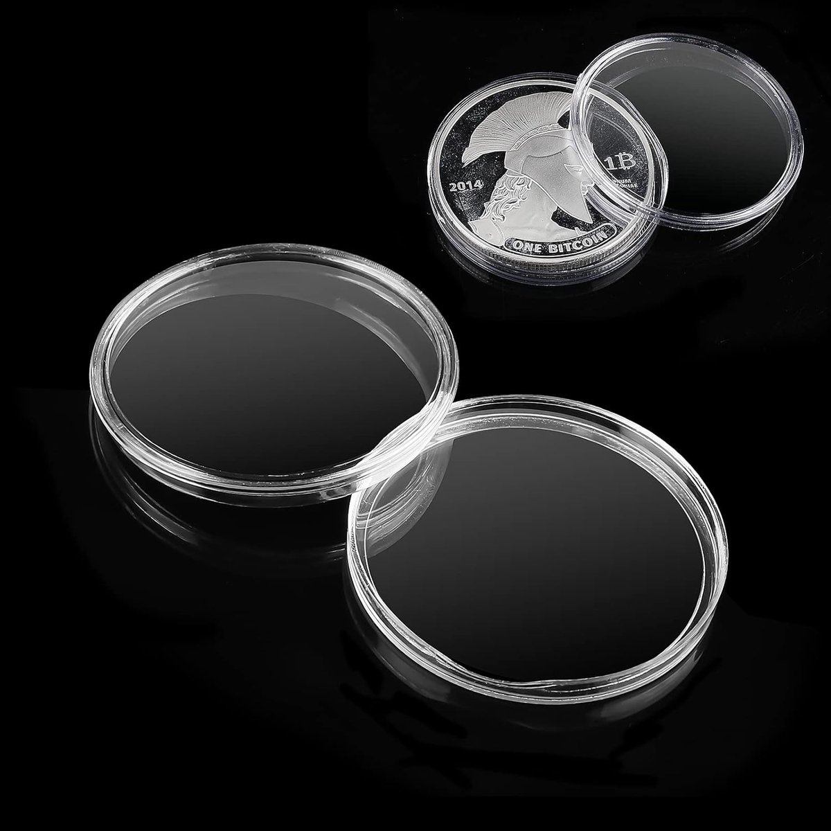 20 Pcs 40Mm Coin Capsules Clear Plastic Munt Houders Voor Munt Collectie Levert