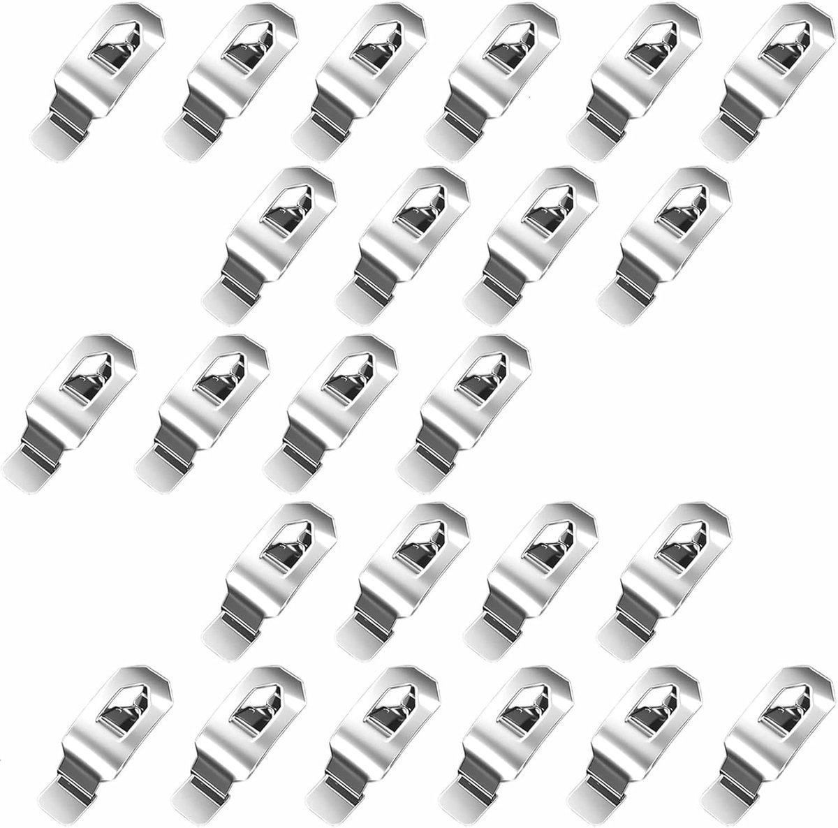 24 stuks fotolijstclips, frameloze fotolijst, ophanghaakjes, fotohaken voor bevestiging van foto's en canvasafbeeldingen