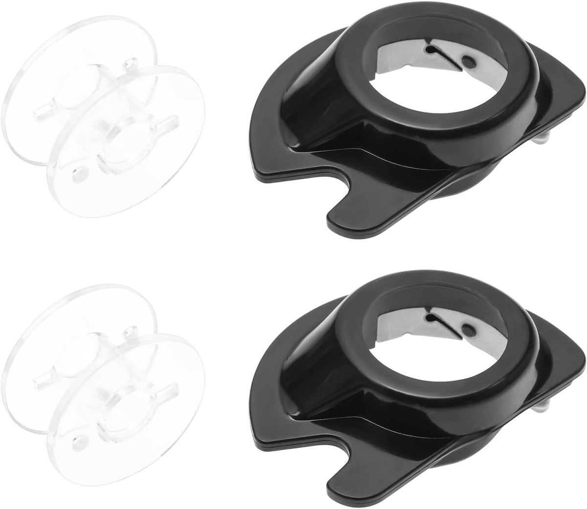 2 sets plastic spoelbehuizing voor naaimachine 421326 421325 Top Loading Bobbin Case Compatibel met Singer 964 974 968 8019 8007