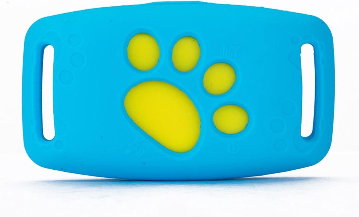 Huisdier Tracker - Locatie Halsband - Veilig Huisdier - Real-time GPS - 65cm Ketting - Blauw