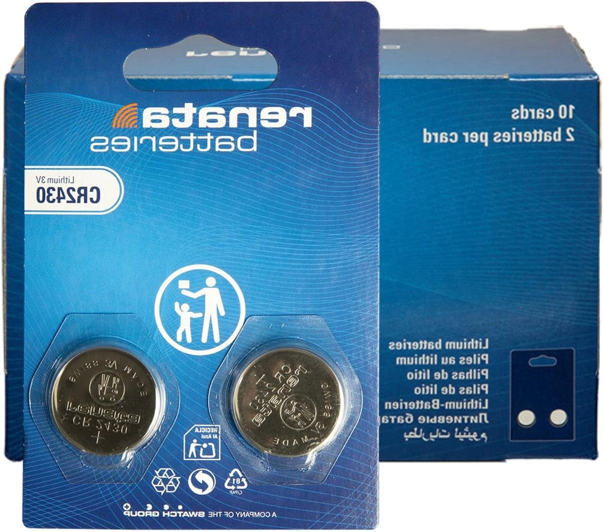 Knoopcel Batterijen - Lithium Cellen - Apparaten Voeden - Zwitserse Kwaliteit - 20 Stuks - Zilver