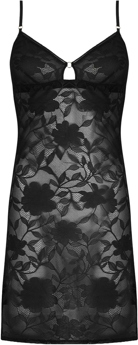 Antigel Dentelle Rebelle Slaapkleed Noir Zwart 44