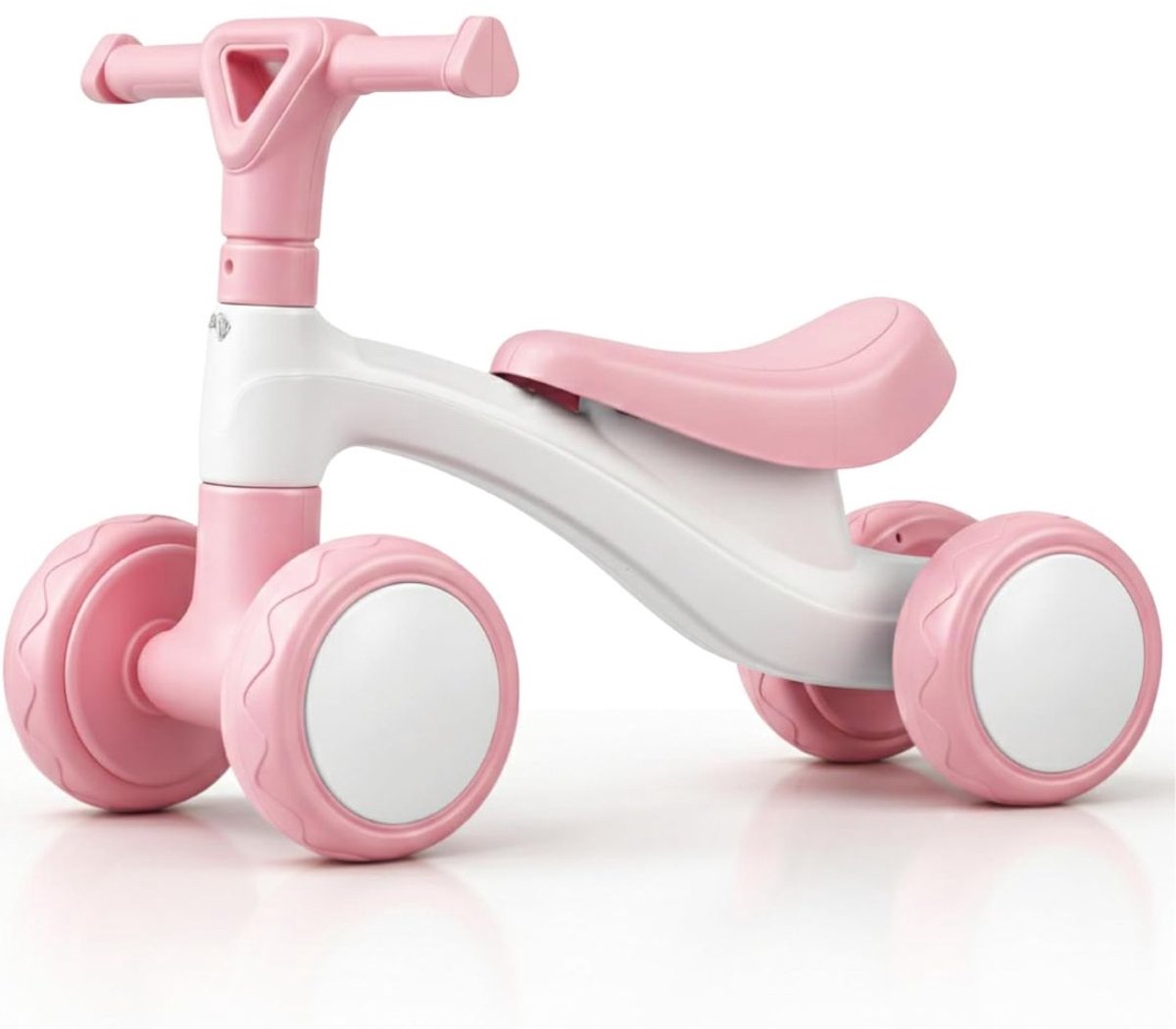 JCP® Loopfiets - Loopfiets 1 Jaar - Loopfietsje - Roze - 54cm x 26cm x 18cm