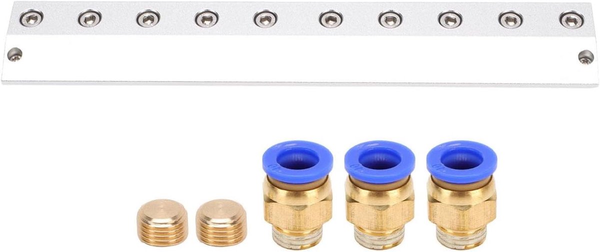 Luchtblaasmond - Persluchtgereedschap - Stof Verwijderen - Aluminiumlegering - 275 Mm - Zilver