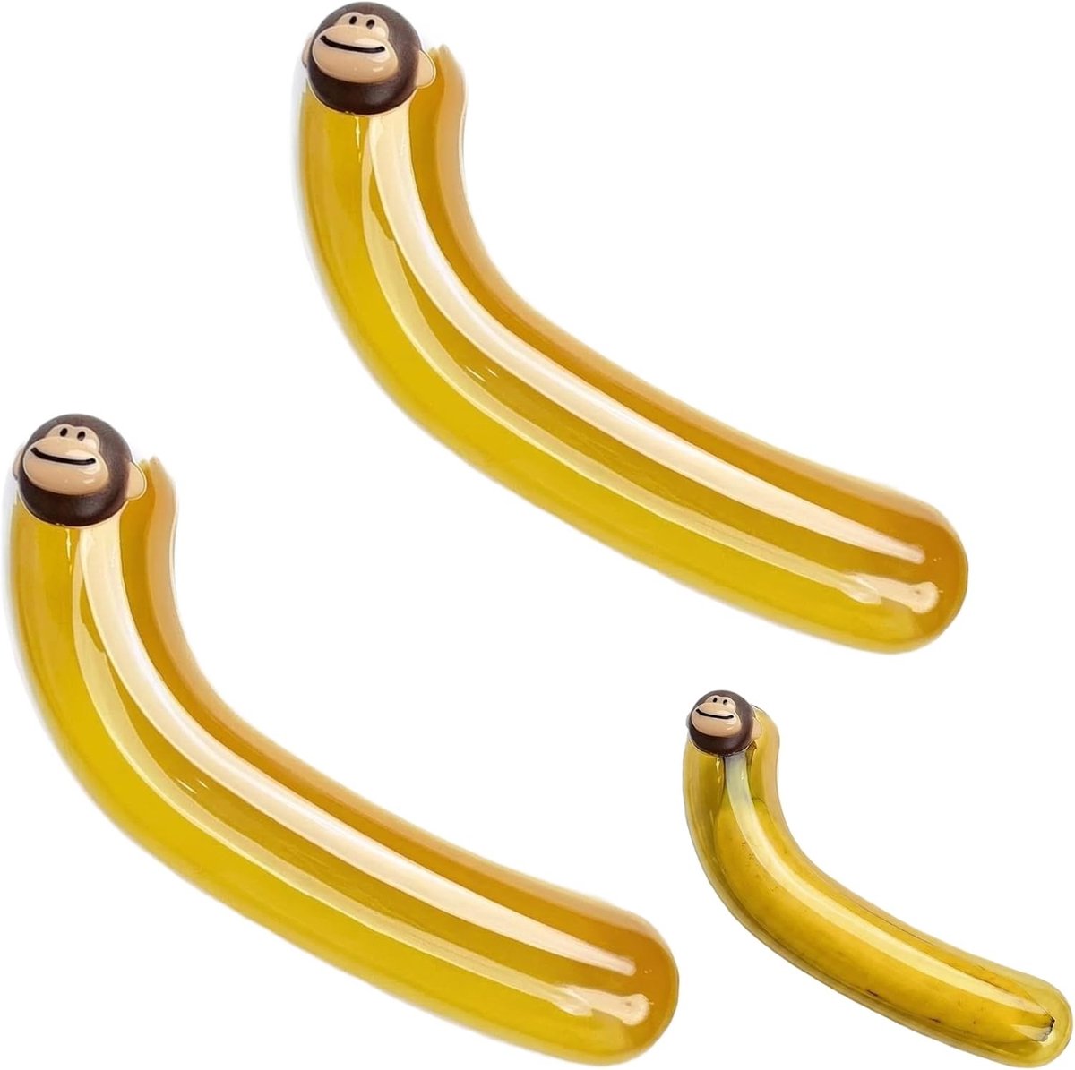 Set van 2 Bananenhouders, Beschermende Container voor Bananen, 22 cm, BPA-vrij, Voedselveilige Materialen, Ideaal voor Versheid en Bescherming van Bananen