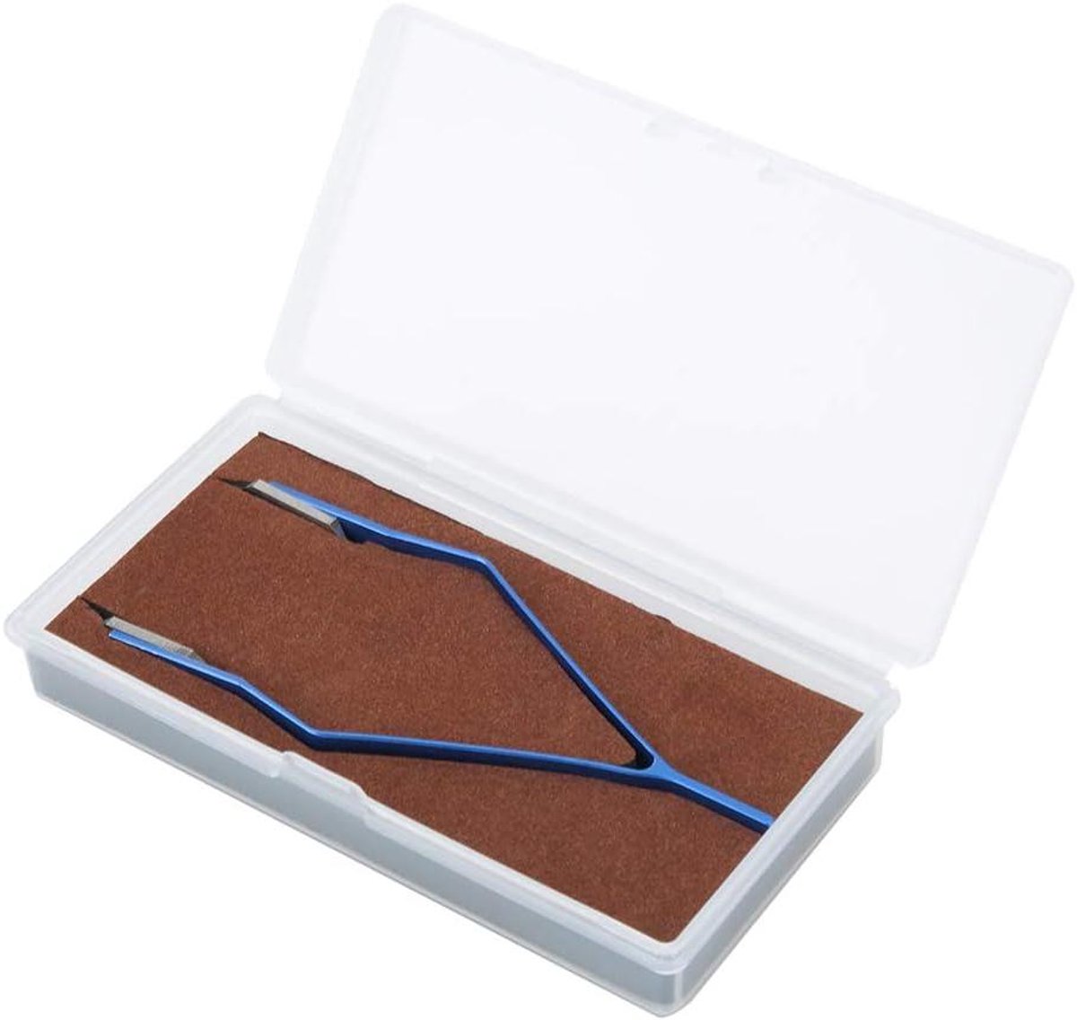 Pincet met V-vorm - Repareer Tool - Horloge Reparatie - Hoge Hardheid Punt - 11.5 cm - Blauw