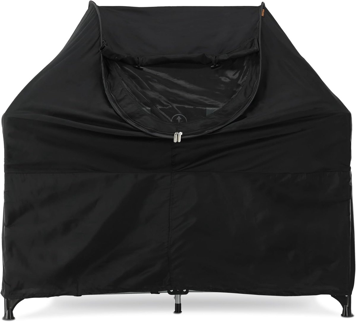 Bescherming voor campingbed, muggennet, Night Cover, pop-up muggennet, stimuleert de slaap van je kind, verduistering van het campingbed, zwart