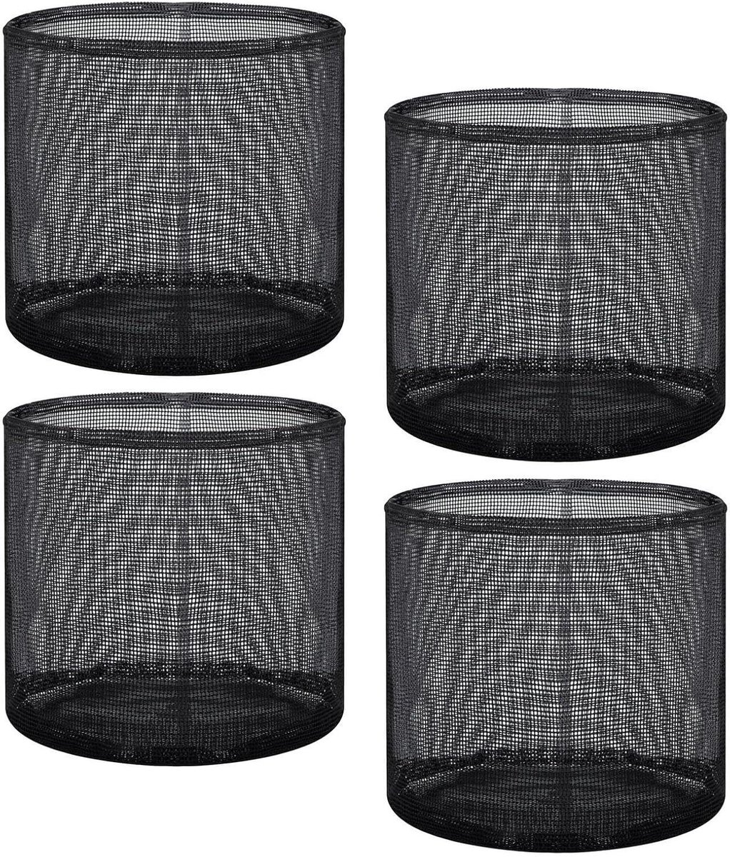 Plantenmand Vijver - Waterplant Mand Net - Vijver Beplanten - Ademend PVC Materiaal - 18 cm - Zwart