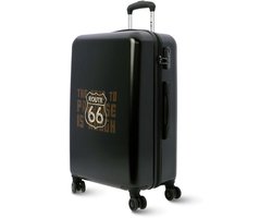 Merkloos SnelShoppen - Robuuste Cabinekoffer 55 × 40 × 20 cm voor Vliegtuig, Trolley met 4 360° Wielen en Hangslot, Zwart Reis Koffer voor Ryanair, Bagage voor Vak