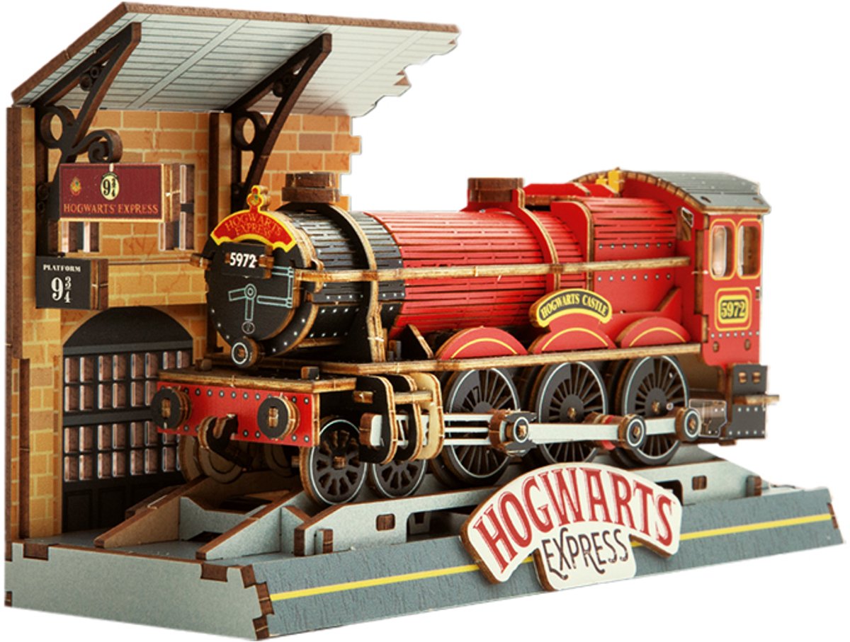 Harry Potter - Platform 9 3/4 -Modelbouwpakket - Houten 3D Puzzel - Bouwpakket - Constructiespeelgoed