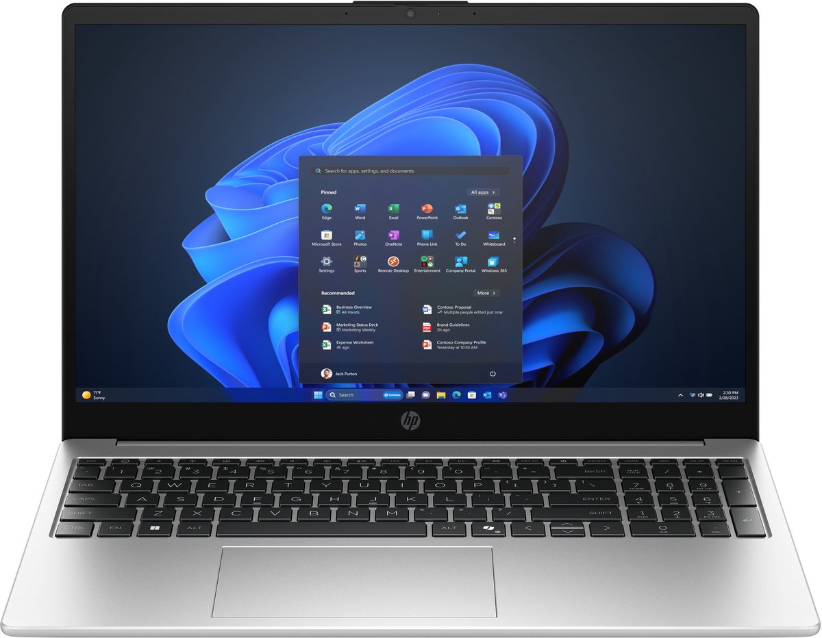 HP 255R G10 AMD Ryzen™ 5 7535U Laptop 39,6 cm (15.6") Full HD 16 GB DDR5-SDRAM 512 GB SSD Wi-Fi 6 (802.11ax) Gratis DOS Zilver