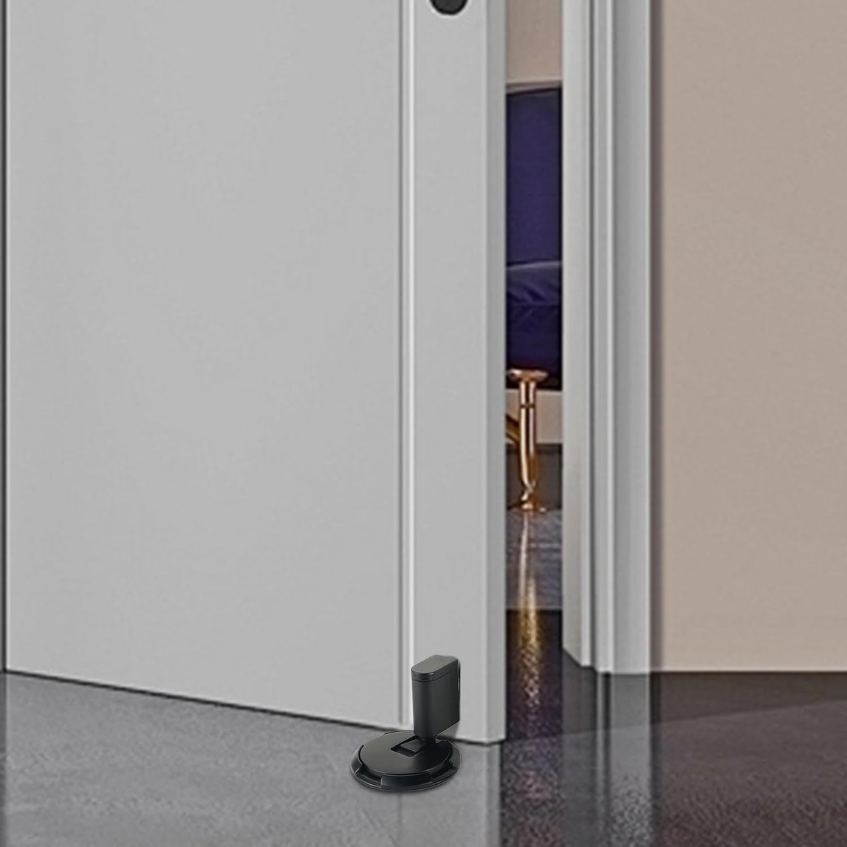 Mechanische Deurstopper - Deurvastzetter Winddicht - Deur Open Houden - In Hoogte Verstelbaar - 14 x 8.8 x 8.8 cm