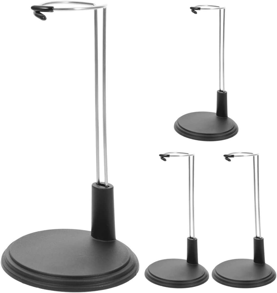 4 Stuks Poppenstandaard met Hoogte Verstelbare Actiefiguur Basis, Stevige IJzerdraad Ondersteuning voor Modelfiguren, Verstelbare Popdisplayhouder voor Collecties en Decoratie