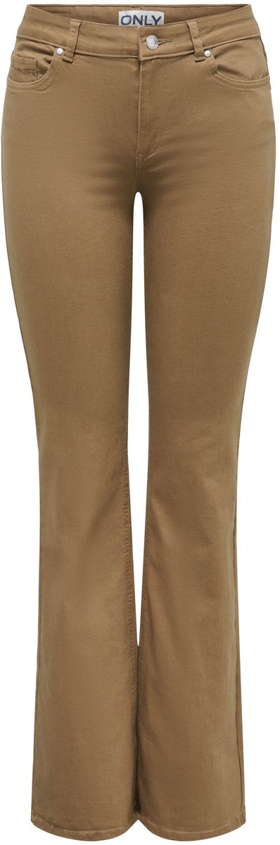 Only Onlblush Mid Flared Otter L32 | Bruin | Maat: XS