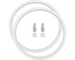 2 stuks siliconen afdichtring voor 8 kwart instantpot, 2 vlotterventielen, 2 afdichtingspakkingen, vervangende afdichtingen pakking O-ringen onderdelen voor InstaPot 8 QT Duo, Duo Plus, Ultra