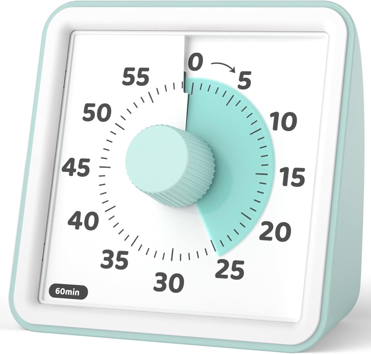 Visuele timer voor kinderen, 60 minuten visuele countdown timer voor klaslokaal onderwijs koken, Kids Time Management Tools met stille werking