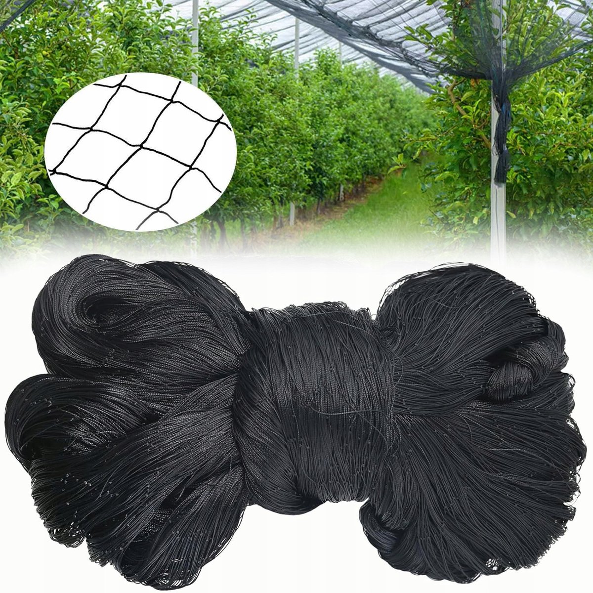Tuinnetten, Vogelbeschermingsnet, Zwaar Uitgevoerd Vogelnet, Voor Fruitbomen en Tuinbescherming, 15m X 15m