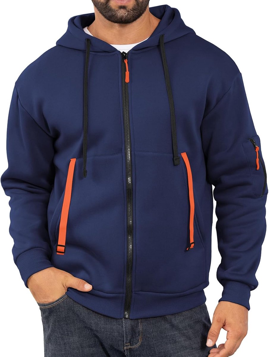 Hoodies casual lange mouwen sweatshirts fleece jas hoodie top met zak