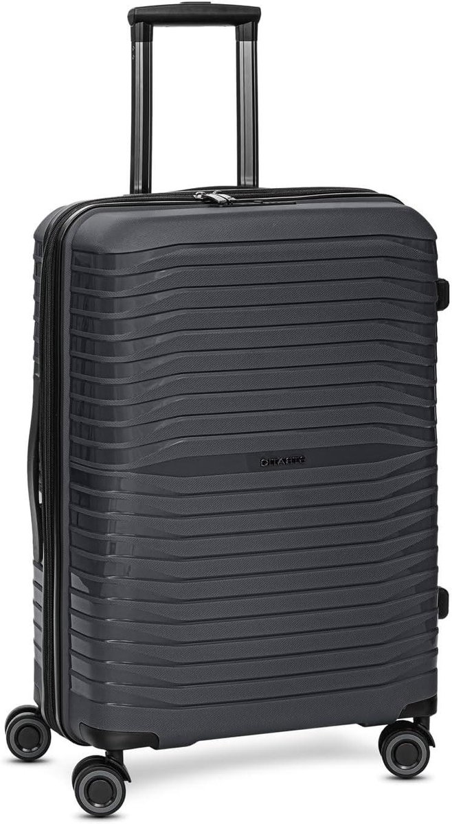 Koffer 4 Wielen - Reiskoffer Trolley - Zakenreizen Vakanties - Onbreekbaar Polypropyleen - 65 cm - Zwart