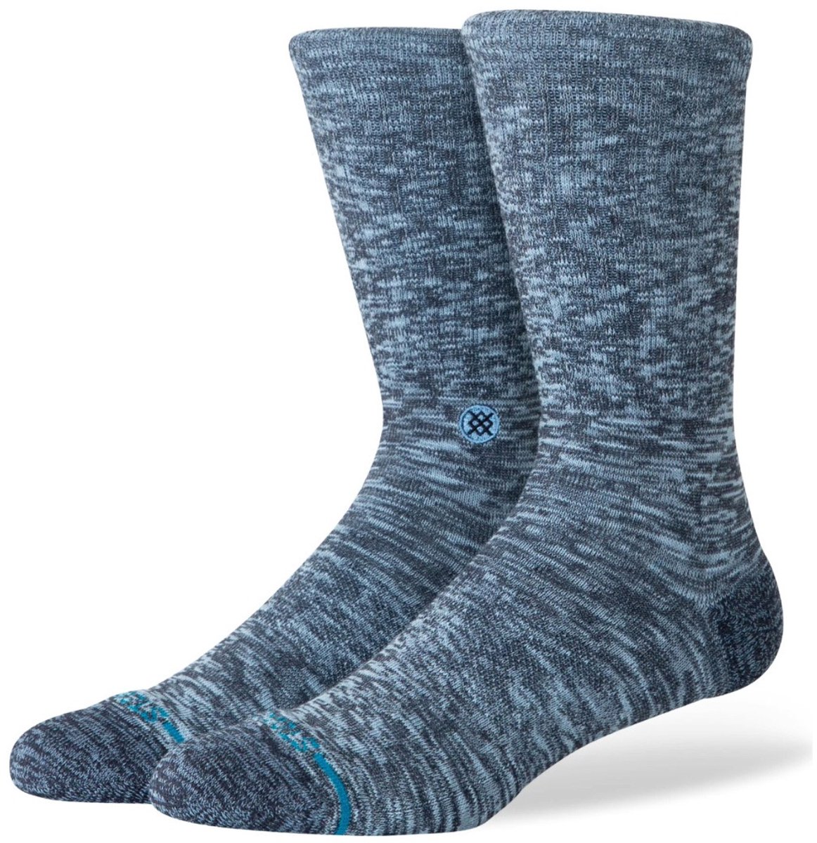 Stance unisex casual sokken slub crew blauw