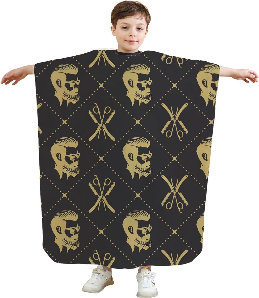 Haarkap met nekborstel - Kappersschort Knipprof - Thuis knippen - Waterdicht verstelbaar - 120x140cm - Niet gespecificeerd