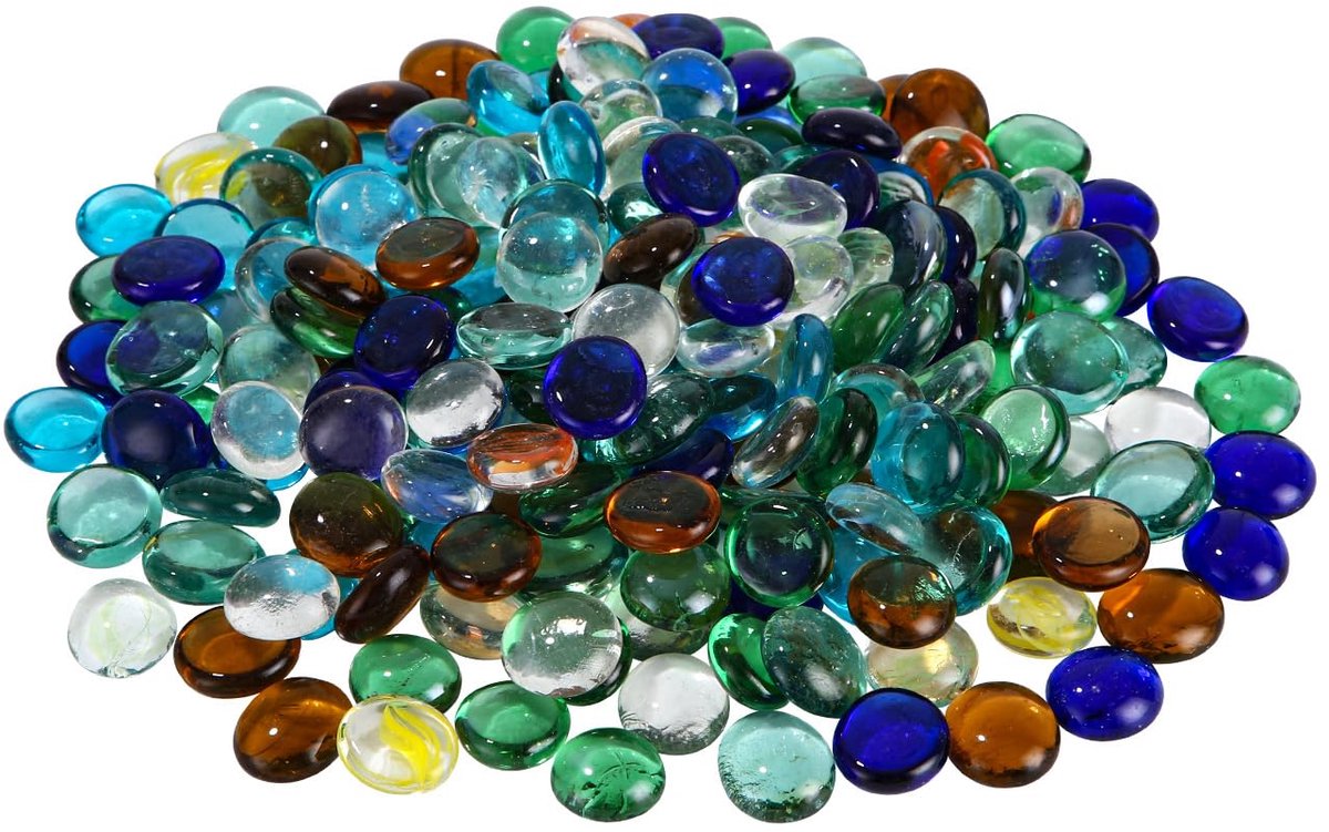 900g kleurrijke glazen kiezels, Glas Nuggets Set, Glazen Dreuzel Stenen, Glas Pebbles, Decoratieve Stenen, Kralen Nuggets Edelstenen Mozaïek Tegels, voor Vaas Vuller Decoratie Ambachten Aquaria