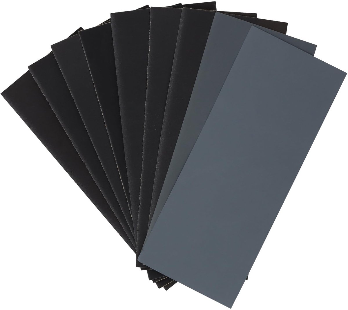 Schuurpapierset, nat en droog schuurpapier, set van 108 stuks, 23 x 9 cm, fijne korrel 400, 600, 800, 1000, 1200, 1500, 2000, 2500, 3000, voor auto, metaal, hout, glas