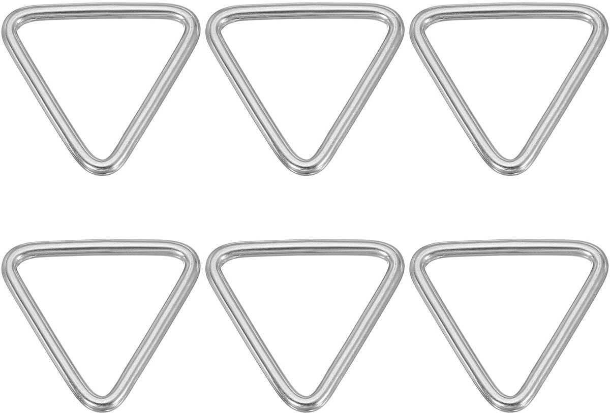 Driehoek Ringen, Roestvrij Staal Driehoek Ring Gelast Solid Dee Ringen Diy Accessoires Voor Riemen Naaien