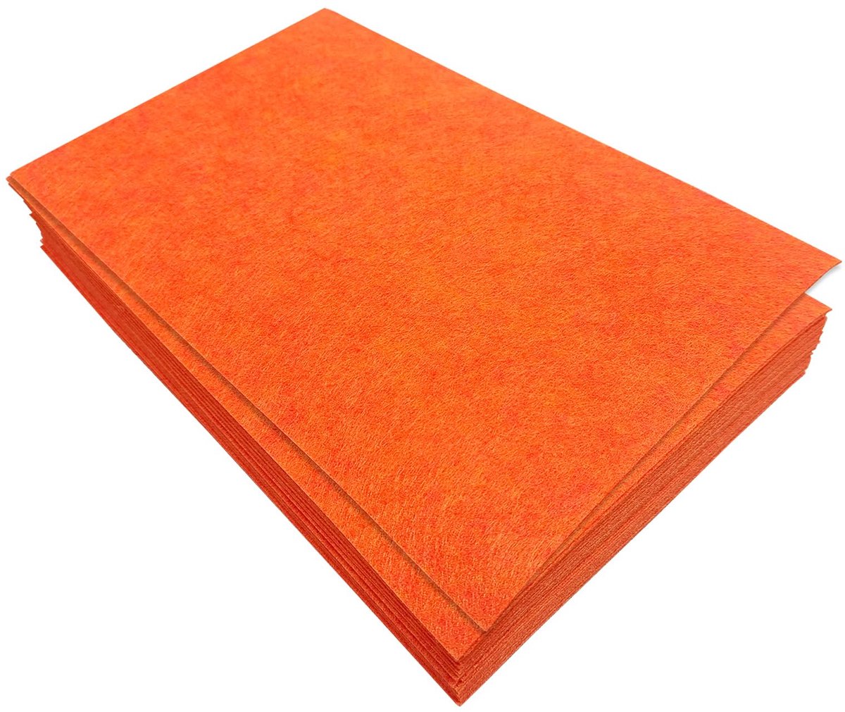 Stijve Vilten Vellen, 32 Stuks Viltstof voor Knutselen, 17,78×28,7cm Gekleurde Stof Vierkanten voor Kunst en Ambachtelijke Doe-het-zelf Benodigdheden (rood oranje)
