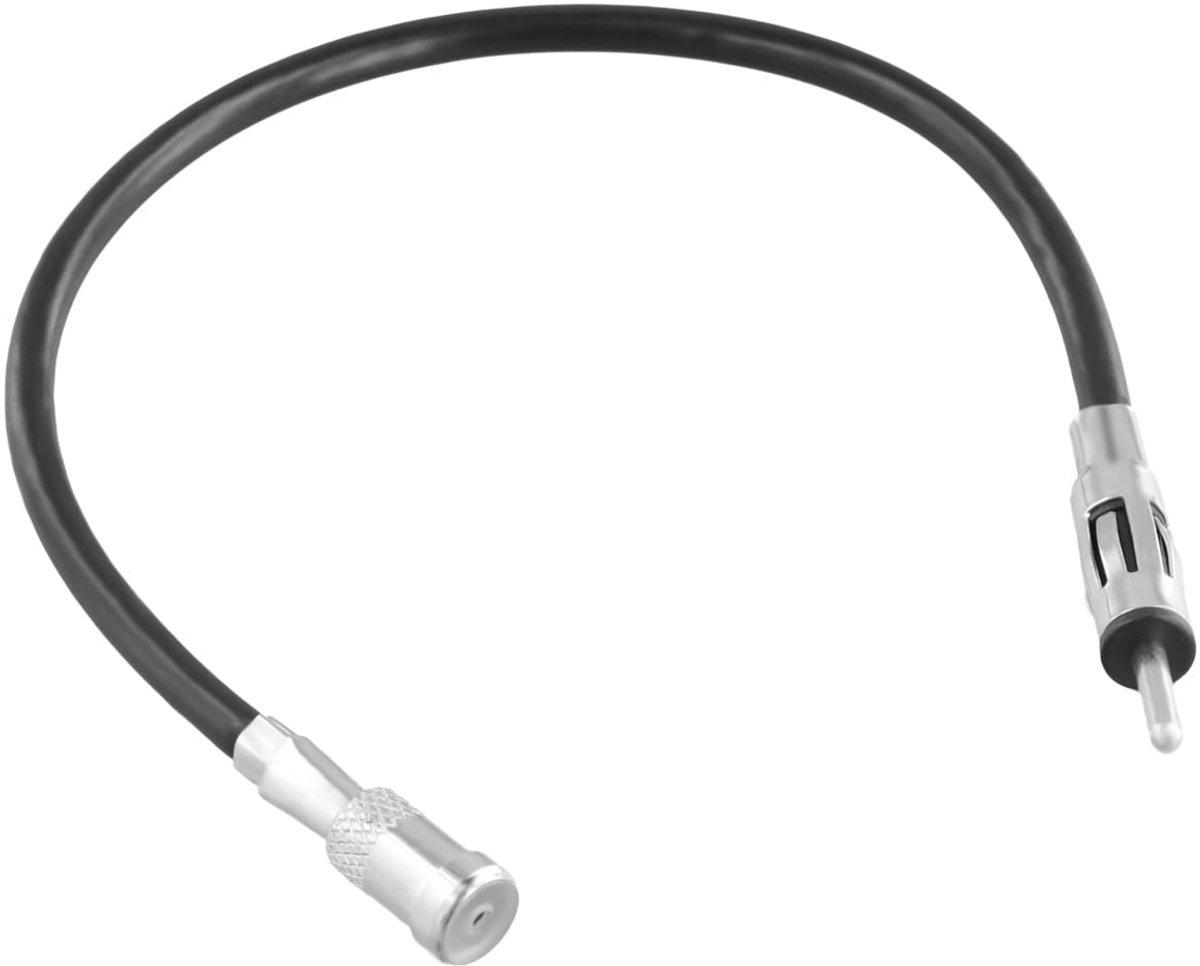 antenne-adapter auto antennekabel autoradio antenne-adapter DIN naar ISO met zwarte kabel ca. 22,5 cm