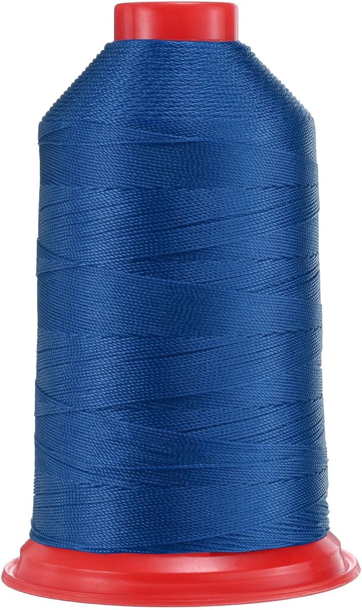 962 yards Bonded nylon naaigaren maat 630D/3 naai-zware duty nylon bekledingsgaren outdoor garen voor leer jeans en weefhandwerk machine DIY saffierblauw
