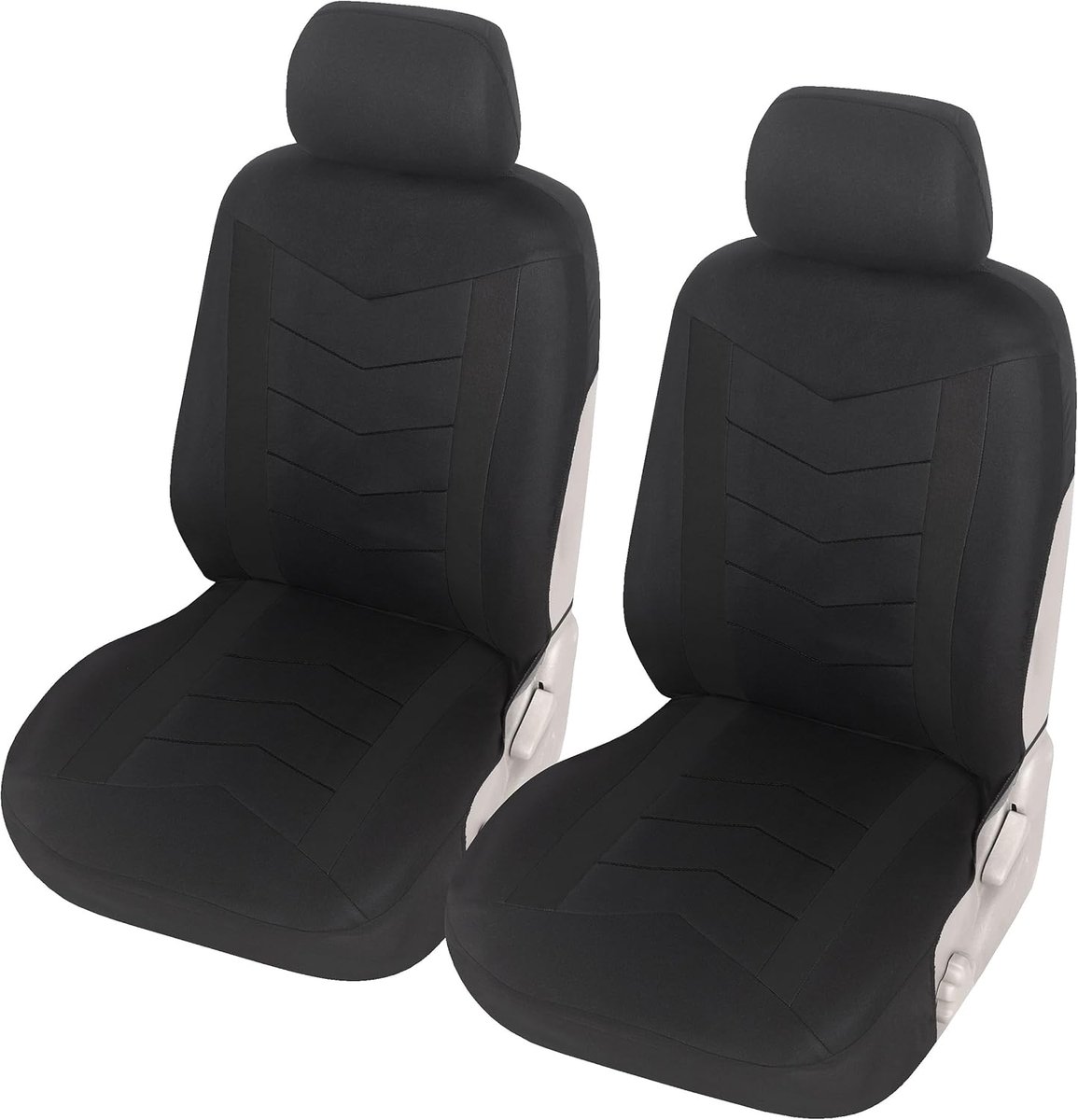 Autostoel-Hoezen Voorstoelen Universeel Zwart | Universele Autostoel-Hoes voor Bestuurdersstoel en Passagier | Auto Accessoires Interieur