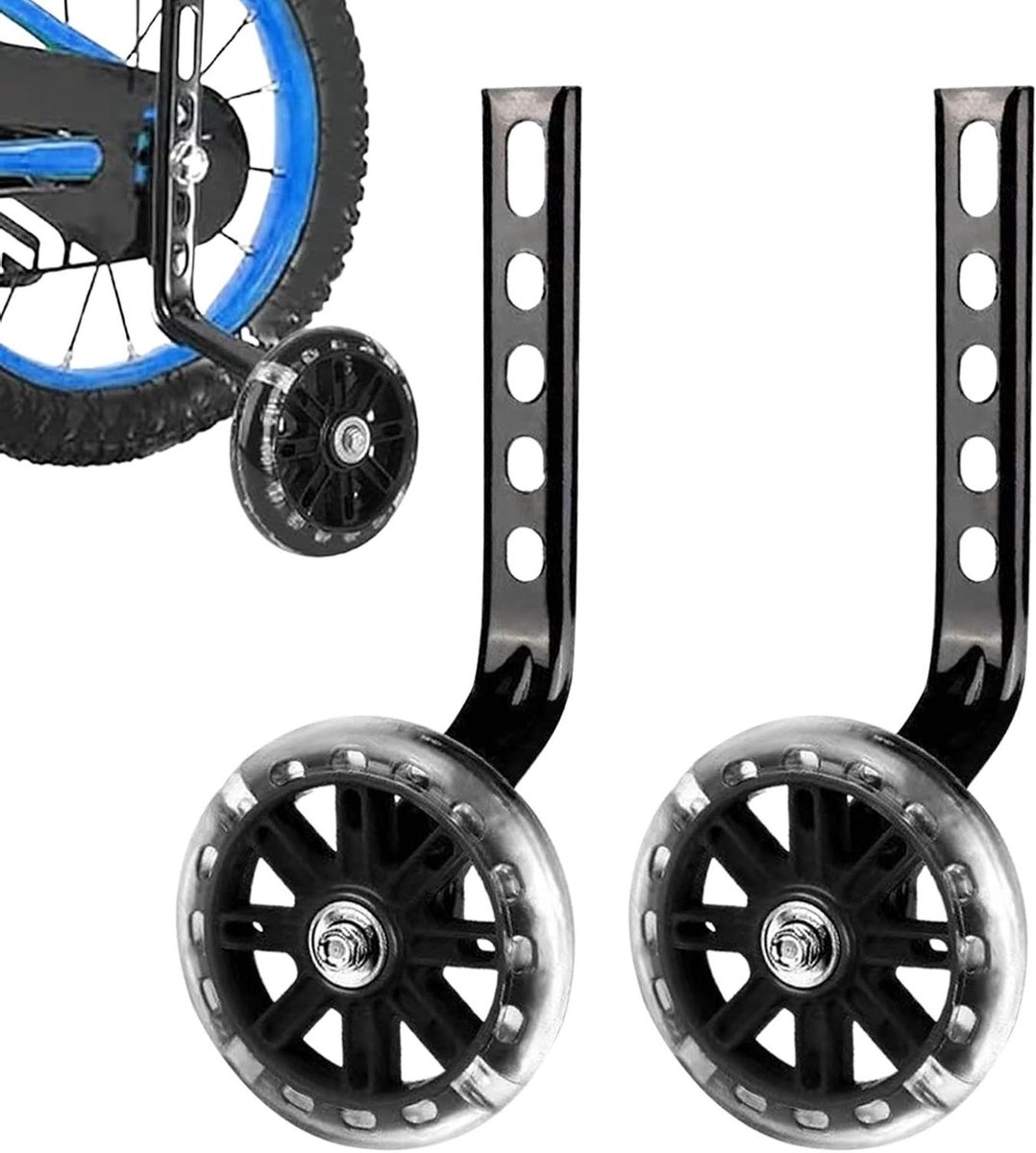 Fiets Stabilisatorwielen Kinderfiets Wielen Leren Fietsen Verstelbare Bevestiging 26 cm Diameter Felgekleurd