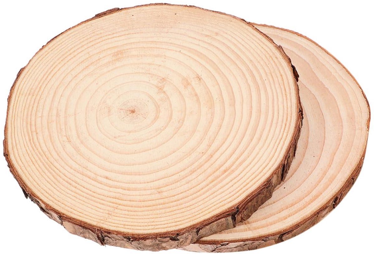 Houten Stapstenen - Tuinpad Stenen - Tuinpad Aanleggen - Antislip Oppervlak - 18 x 18 cm - Meerkleurig