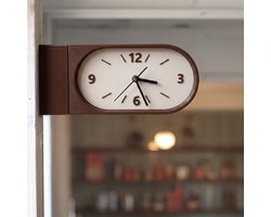 Top 10 moderne en retro wandklokken 2026: Dubbelzijdige retro wand- en tafelklok bruin 28 cm