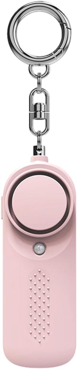 Persoonlijk Alarm - Nood Sirene - Veiligheid Onderweg - 130 dB Geluid - 10.3cm Lengte - Roze