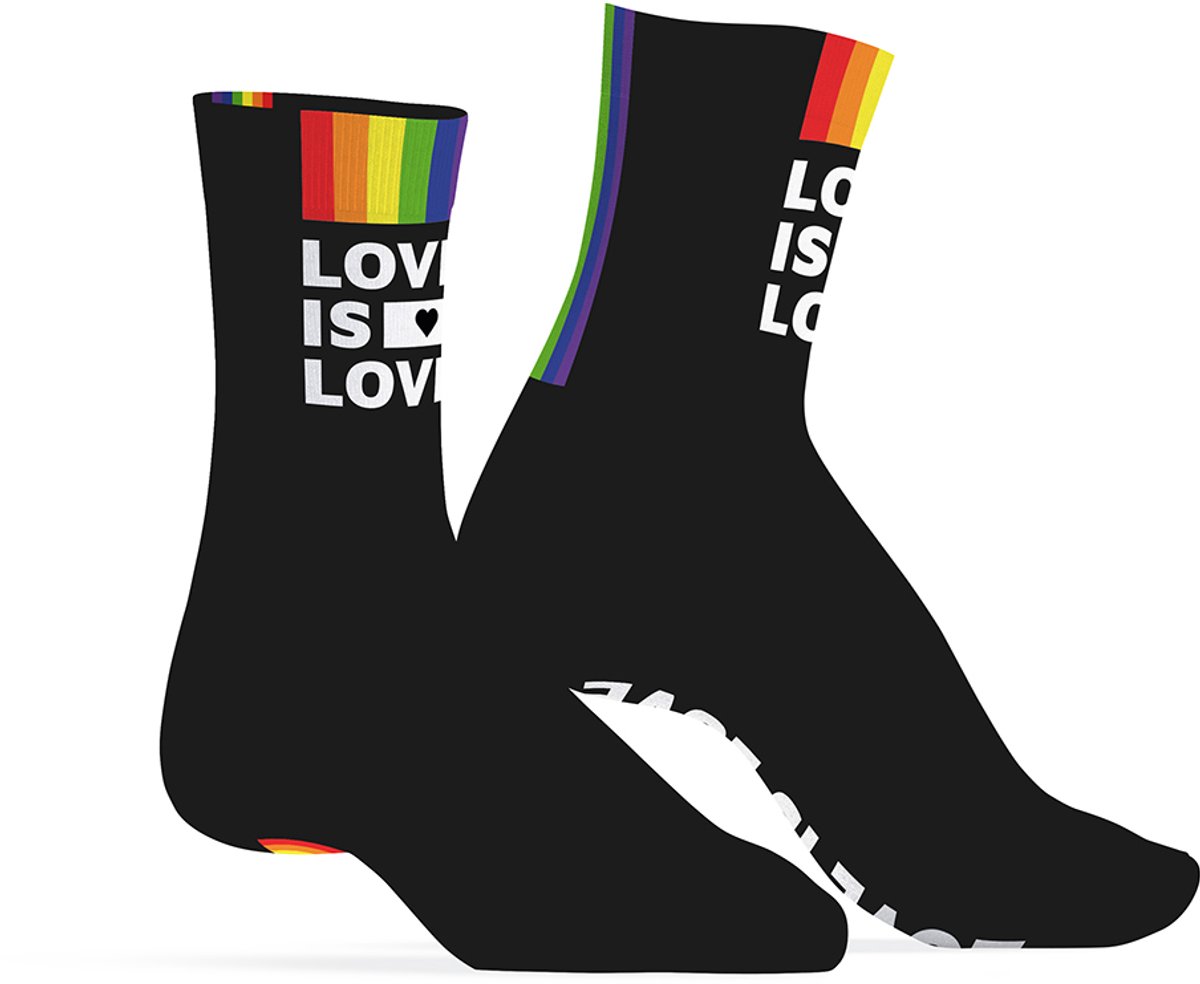 SneakXX - Sneaker Sokken LOVE IS LOVE - Zwart