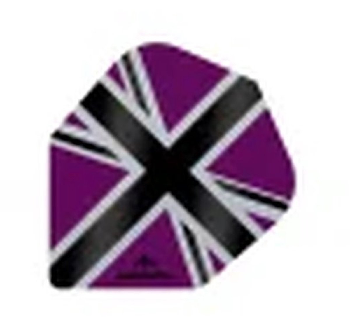 Mission Alliance-X Union Jack No.6 Dart Flights - 100 micron - Paars/Zwart