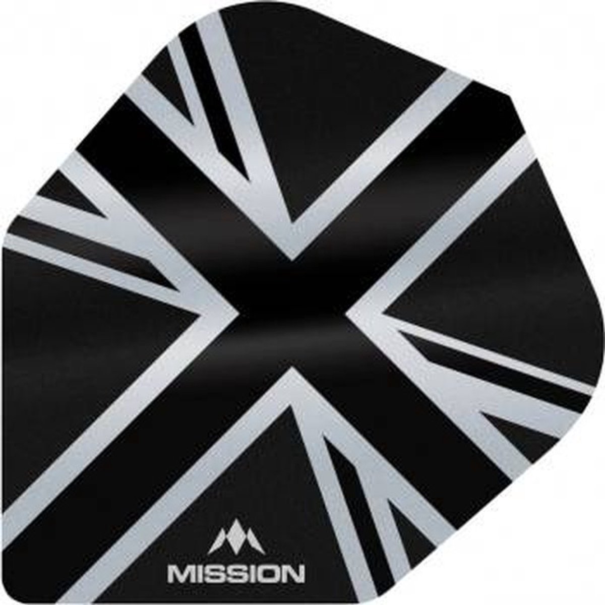 Mission Alliance Union Jack No.6 Dart Flights - 100 micron - Zwart