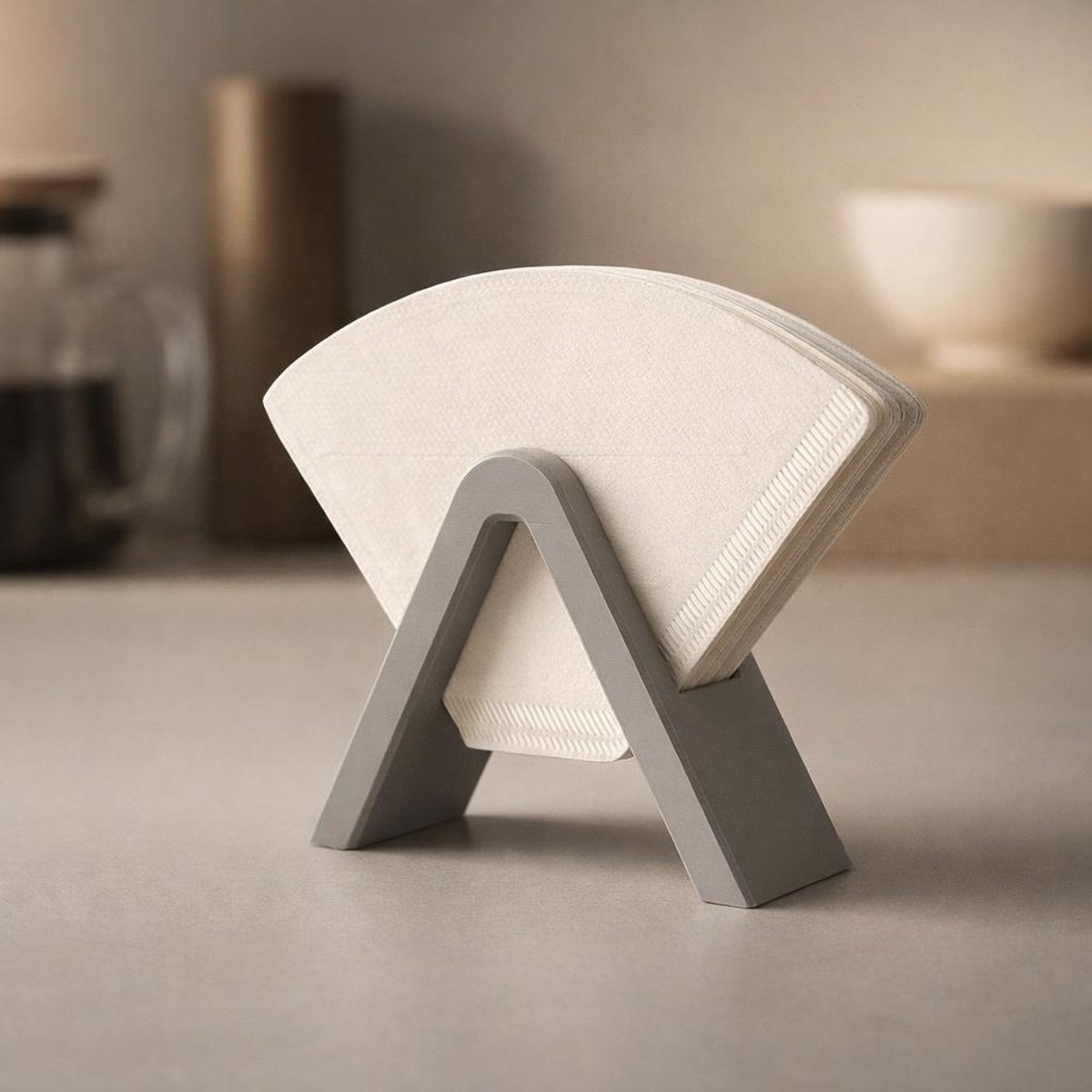 Skushy moderne koffiefilterhouder voor in de keuken