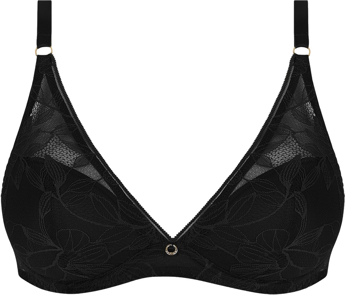Antigel Dentelle Rebelle Plunge Triangel BH Noir Zwart 80 D