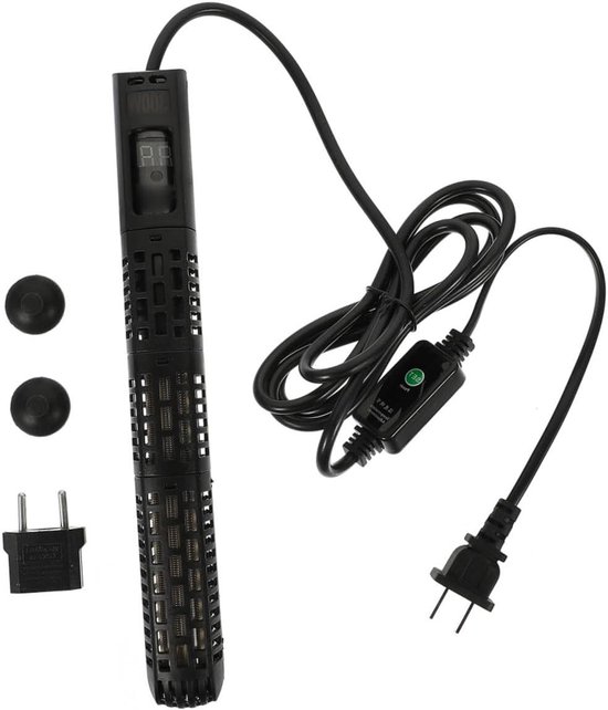 Aquarium Verwarming - Verwarmingsstaaf Aquarium - Aquarium Onderhoud - Constante Temperatuur - 300W 80-120L - Zwart