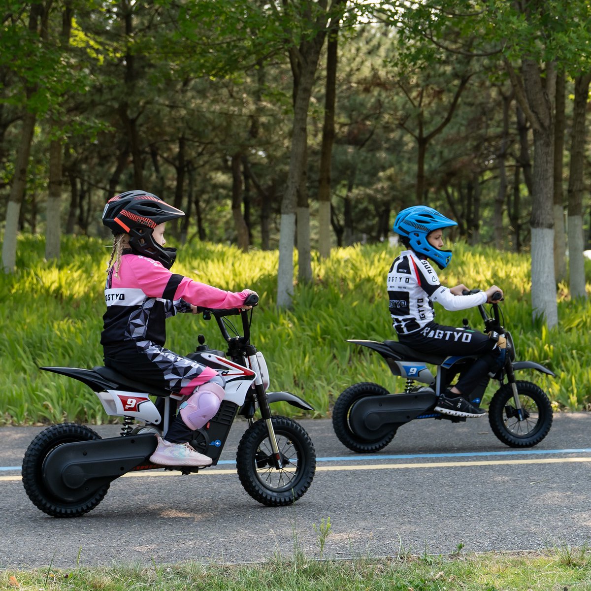RCB 36V Elektrische Crossmotor (5-10 jaar) - 350W elektrische kindermotor - 3 Versnellingen-Max 25 km/u -Rood — afbeelding 2