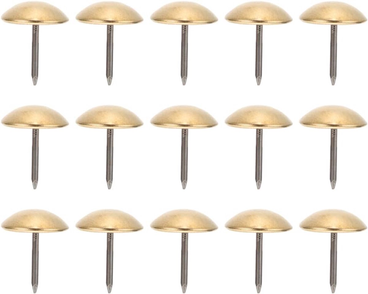 Bekleding Spijkers - Decoratieve Nagels - Meubels Stofferen - Duurzaam Kopermateriaal - 50 Stuks - Goud