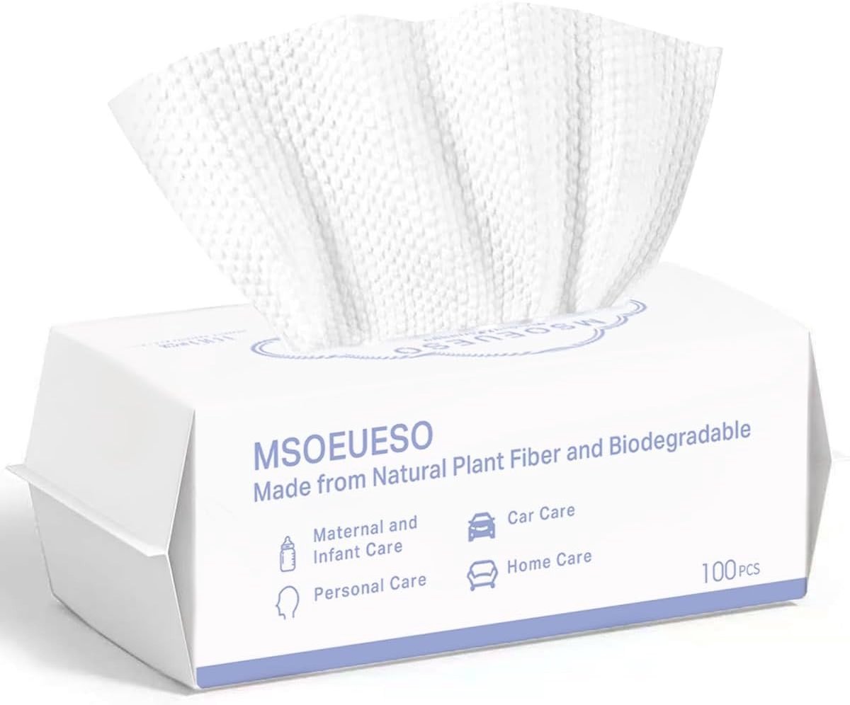 Wegwerp Handdoeken - 100% Katoen - Sterke Waterabsorptie - Gevoelige Huid - Voor Thuis en Op Reis