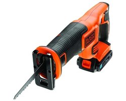 BLACK+DECKER 18V reciprozaag - 1x2.5Ah, 1A lader - BDCR18E1-QW