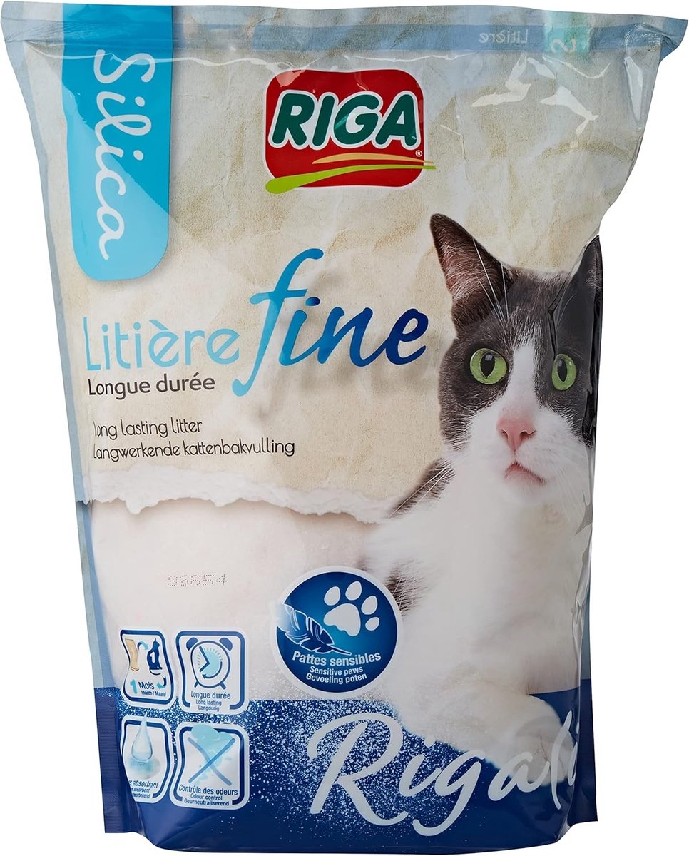 Kattenbakvulling - Silica Korrels - Superabsorberend - Extra Fijn - Voor Gevoelige Katten