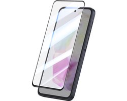 Avizar Screenprotector Gehard Glas geschikt voor Galaxy A35 0.40mm Hoge Weerstand, Zwart