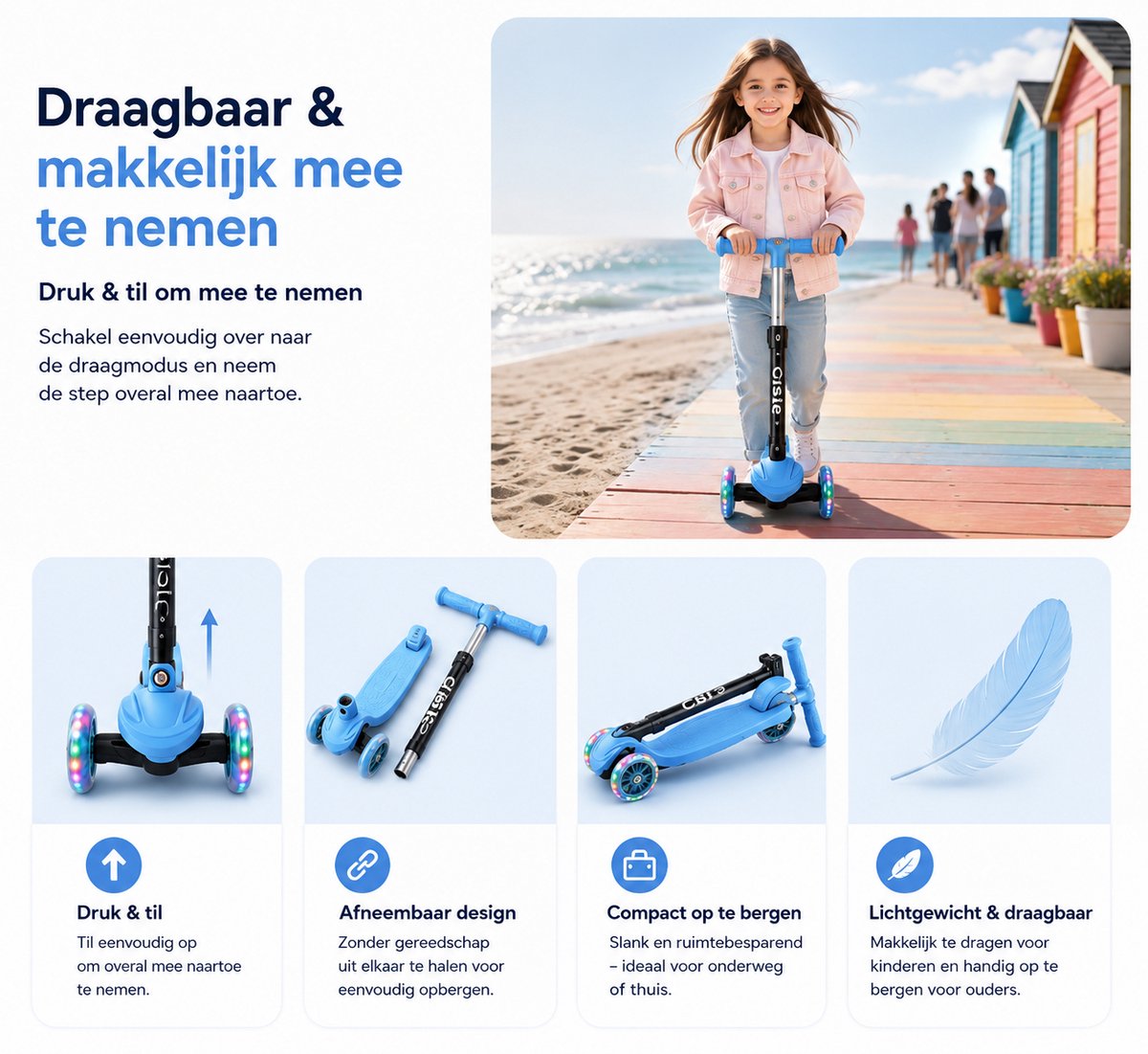 Cliste Kinderstep - 3 wielen Step thumbnail 6